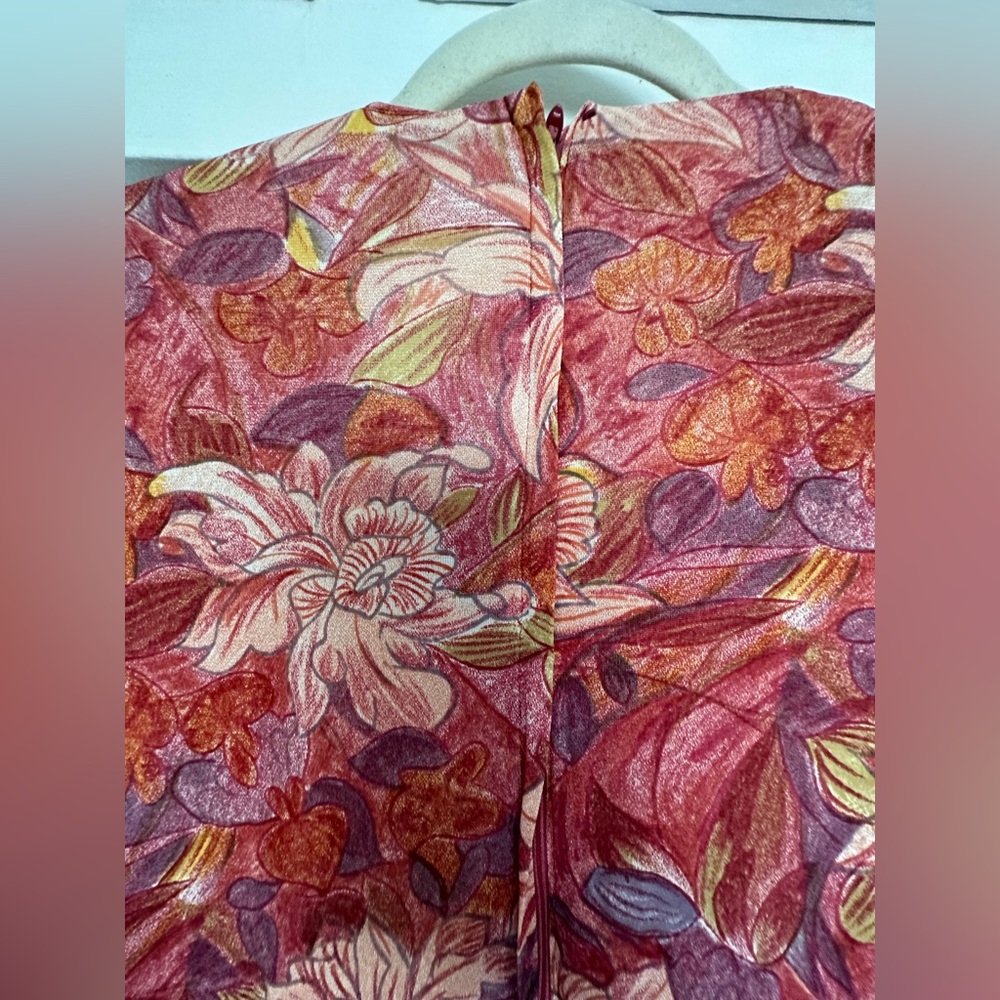 💐 VINTAGE 70’s Handmade Floral Maxi Dress - Picture 6 of 6